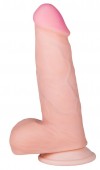 Фаллоимитатор с мошонкой на подошве-присоске ART-Style №22 - 18,5 см. фото 1 — pink-kiss