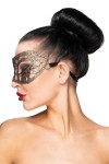 Золотистая карнавальная маска "Хатиса" фото 2 — pink-kiss