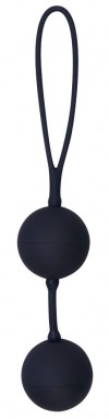 Черные вагинальные шарики с петлёй Black Velvets фото 1 — pink-kiss