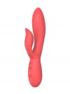 Коралловый вибратор-кролик из силикона Isida - 21 см. фото 1 — pink-kiss