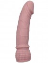Телесный фаллоимитатор с рельефным основанием - 16 см. фото 1 — pink-kiss