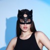 Оригинальная черная маска «Кошка» с ушками фото 1 — pink-kiss