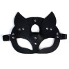 Оригинальная черная маска «Кошка» с ушками фото 2 — pink-kiss