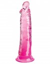 Розовый фаллоимитатор на присоске 8’’ Cock - 21,8 см. фото 1 — pink-kiss