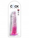 Розовый фаллоимитатор на присоске 8’’ Cock - 21,8 см. фото 2 — pink-kiss