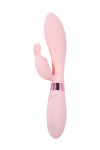 Нежно-розовый вибратор-кролик с независимыми моторчиками Indeep Theona - 21,5 см. фото 1 — pink-kiss