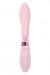 Нежно-розовый вибратор-кролик с независимыми моторчиками Indeep Theona - 21,5 см. фото 4 — pink-kiss