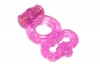 Розовое эрекционное кольцо Rings Treadle с подхватом фото 2 — pink-kiss