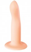 Телесный нереалистичный дилдо Stray - 16,6 см. фото 1 — pink-kiss