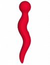 Красный жезловый вибромассажёр Cassi - 21 см. фото 1 — pink-kiss