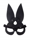 Чёрная кожаная маска с длинными ушками фото 3 — pink-kiss
