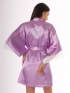 Короткий халатик-кимоно с кружевным сердечком на спинке фото 3 — pink-kiss