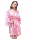 Короткий халатик-кимоно с кружевным сердечком на спинке фото 6 — pink-kiss