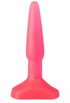 Розовый гелевый плаг на широком основании - 11,5 см. фото 1 — pink-kiss