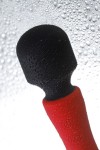 Красно-черный двусторонний вибромассажер Black&Red - 21 см. фото 5 — pink-kiss