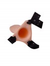 Пустотелый реалистичный фаллопротез на ремешках с заклепками - 16,5 см. фото 4 — pink-kiss