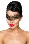Золотистая карнавальная маска "Денеб" фото 1 — pink-kiss
