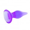 Фиолетовая анальная пробка с утонченным кончиком - 13,8 см. фото 2 — pink-kiss