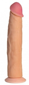 Реалистичный телесный фаллоимитатор с присоской №65 - 24 см. фото 1 — pink-kiss