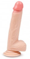 Телесный фаллоимитатор с присоской - 22,5 см. фото 1 — pink-kiss