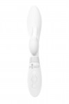 Белый вибратор-кролик с независимыми моторчиками Indeep Theona - 21,5 см. фото 3 — pink-kiss