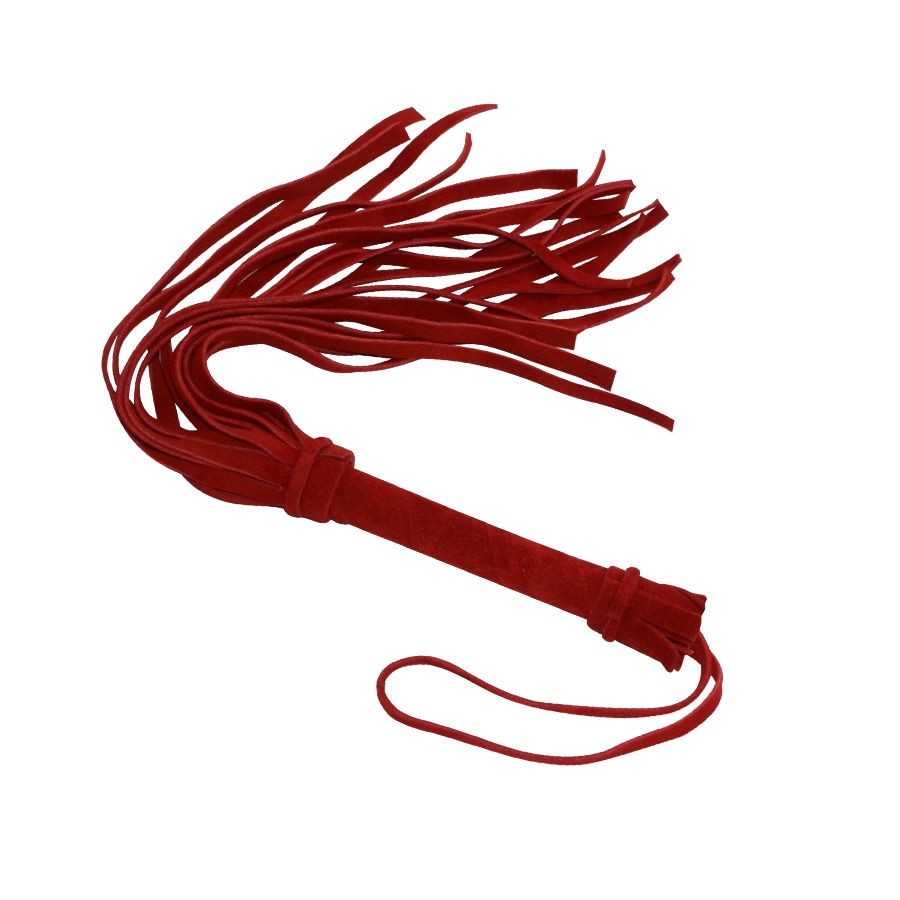 Красная мини-плеть «Королевский велюр» - 40 см. фото 1 — pink-kiss