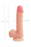 Телесный фаллоимитатор Hugh - 20,5 см. фото 7 — pink-kiss