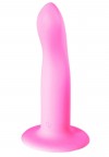 Розовый нереалистичный дилдо Stray - 16,6 см. фото 1 — pink-kiss