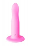 Розовый нереалистичный дилдо Stray - 16,6 см. фото 4 — pink-kiss