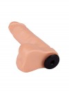 Телесный фаллоимитатор-насадка для трусиков с плугом - 16 см. фото 4 — pink-kiss