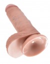 Фаллоимитатор с мошонкой 7" Cock with Balls на присоске - 19,4 см. фото 4 — pink-kiss