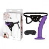 Фиолетовый поясной фаллоимитатор Strap on Harness & 5in Dildo Set - 12,25 см. фото 2 — pink-kiss