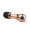 Золотисто-черный мини-вибратор Mini Curve Massager - 13 см. фото 3 — pink-kiss