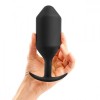 Черная анальная пробка для ношения B-vibe Snug Plug 6 - 17 см. фото 4 — pink-kiss