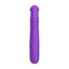 Фиолетовый вибратор-ротатор со стимулятором клитора и возвратно-поступательными движениями - 22,4 см. фото 4 — pink-kiss