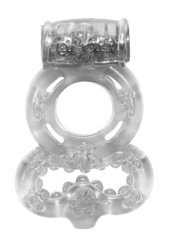 Прозрачное эрекционное кольцо Rings Treadle с подхватом фото 1 — pink-kiss