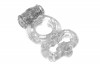 Прозрачное эрекционное кольцо Rings Treadle с подхватом фото 2 — pink-kiss