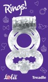 Прозрачное эрекционное кольцо Rings Treadle с подхватом фото 3 — pink-kiss