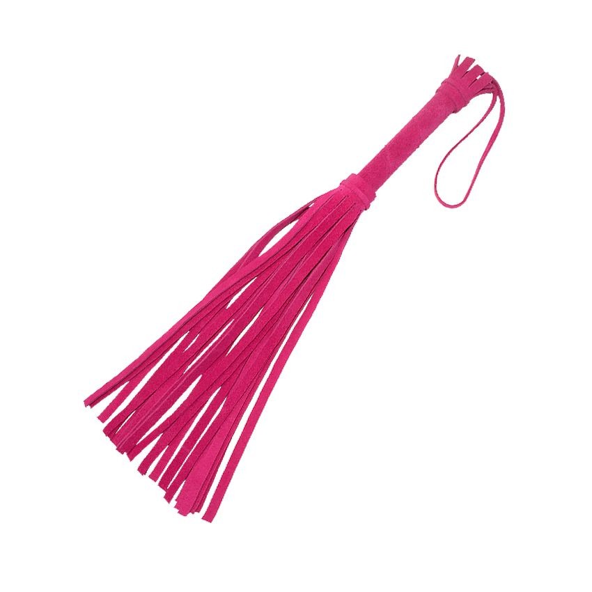 Розовая мини-плеть «Королевский велюр» - 40 см. фото 1 — pink-kiss