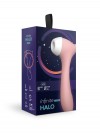 Персиковый вакуумный бесконтактный стимулятор клитора и вибратор Halo фото 3 — pink-kiss