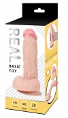 Телесный реалистичный фаллоимитатор REAL на присоске - 17,5 см. фото 2 — pink-kiss