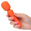 Оранжевый вибромассажер Stella Liquid Silicone Mini Massager - 14,5 см. фото 7 — pink-kiss