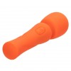 Оранжевый вибромассажер Stella Liquid Silicone Mini Massager - 14,5 см. фото 9 — pink-kiss