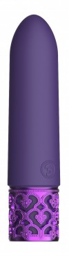 Фиолетовая перезаряжаемая вибропуля Imperial - 10 см. фото 1 — pink-kiss