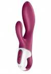 Малиновый вибратор-кролик Heated Affair с функцией нагрева - 20,5 см. фото 1 — pink-kiss