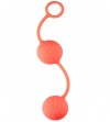 Оранжевые вагинальные шарики с цветочками на поверхности фото 1 — pink-kiss