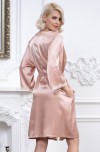 Короткий халат Julia из искусственного шелка фото 10 — pink-kiss