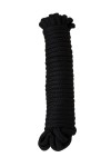 Черная текстильная веревка для бондажа - 1 м. фото 2 — pink-kiss