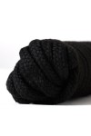 Черная текстильная веревка для бондажа - 1 м. фото 6 — pink-kiss