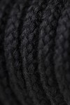 Черная текстильная веревка для бондажа - 1 м. фото 7 — pink-kiss